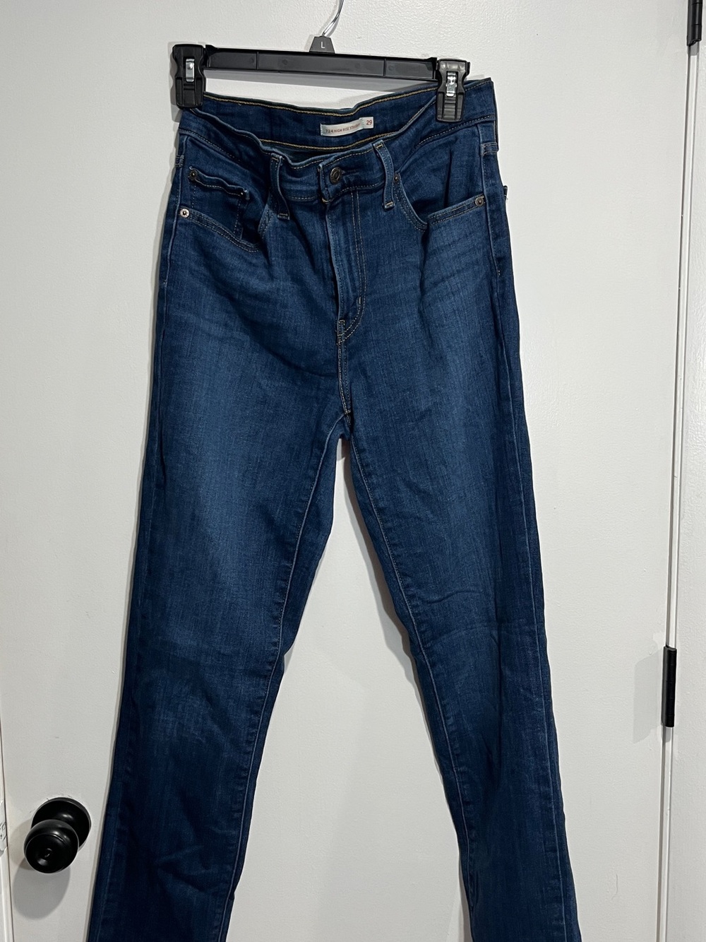 Levi’s 724 High Rise Straight Jeans Dark Wash Women’s Size 29